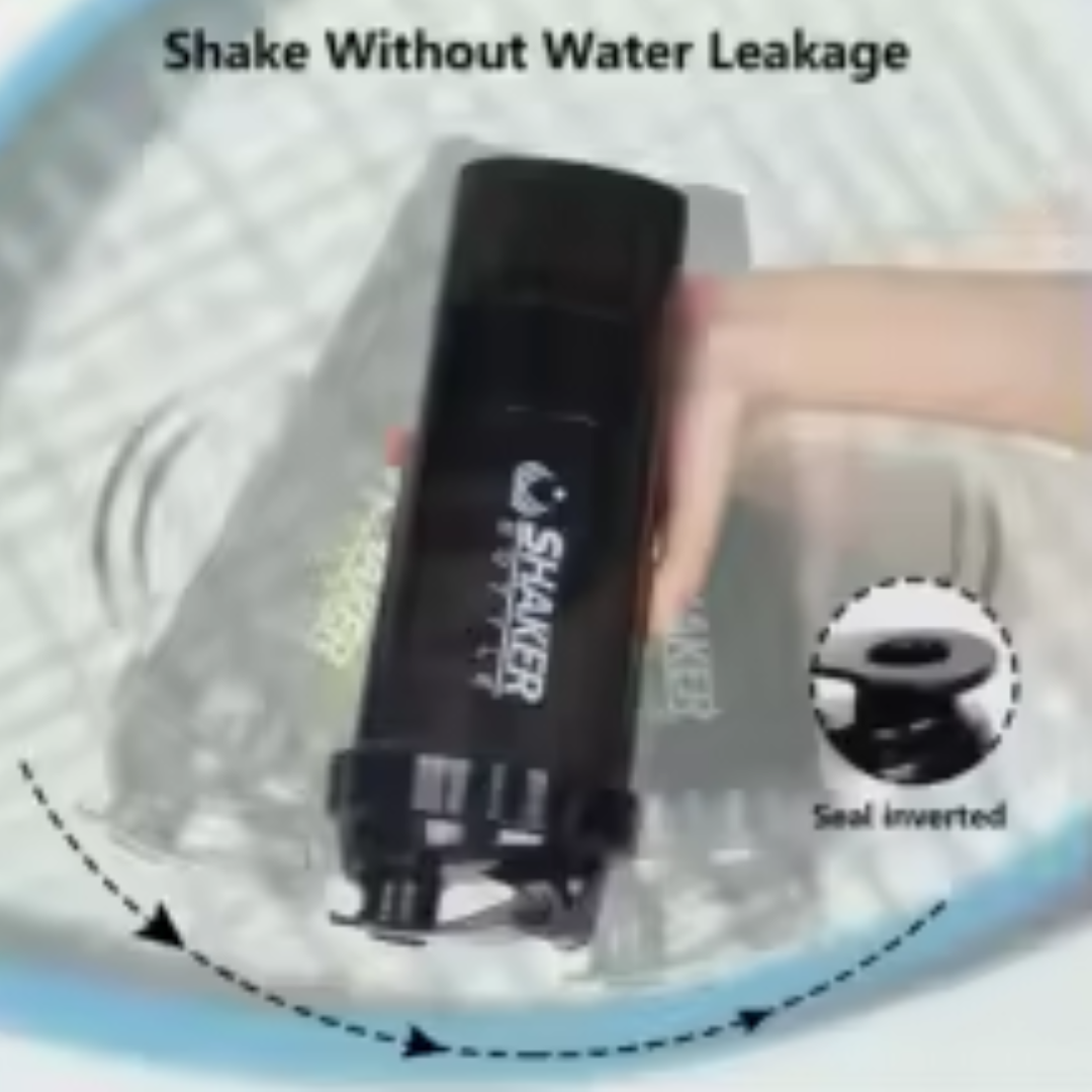 FlexStack Botella para proteina de 3 capas